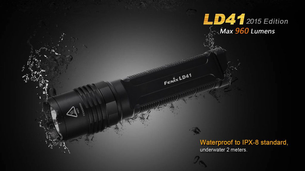 Use 4x AA Fenix LD41 2015 Edition 960 Lumens XM-L2 U2 LED Flashlight