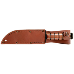 Ka-Bar Full-Size Plain Brown Leather Sheath