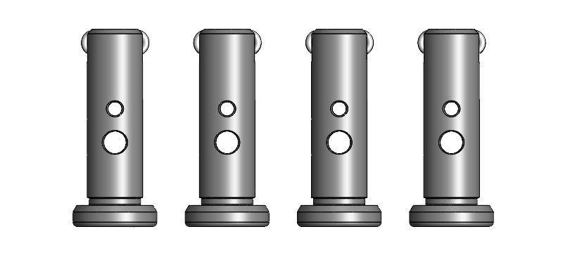 (Set of 4) LTAC Standard Length Take Down Pins