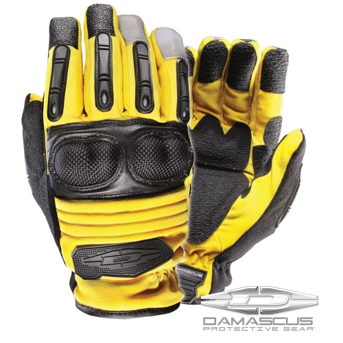  Extrication & Rescue Gloves w/ Hard Knuckles: Yellow	