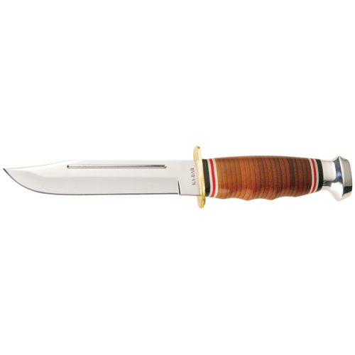 Ka-Bar Leather Handled Marine Hunter