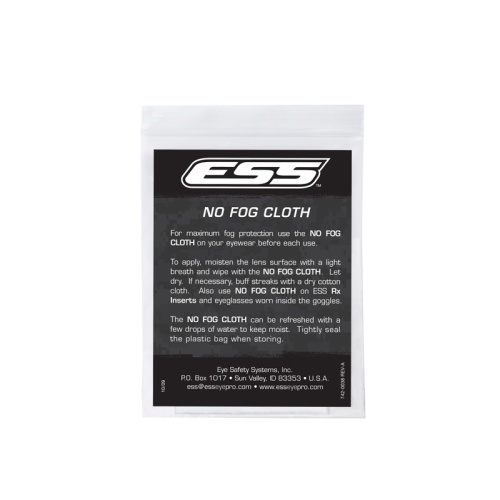 ESS Reusable NO FOG Cloths (25 Pack)